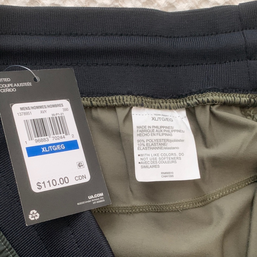 Under Armour Dark Green, Tan and Black Joggers - Picture 6 of 7